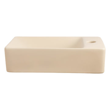 Felix 15 in. W x 8 in. D Modern Wall Mounted Rectangular Ceramic Mini Sink